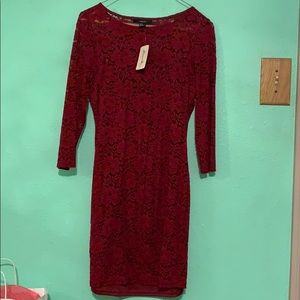 3/4 sleeve lace dress